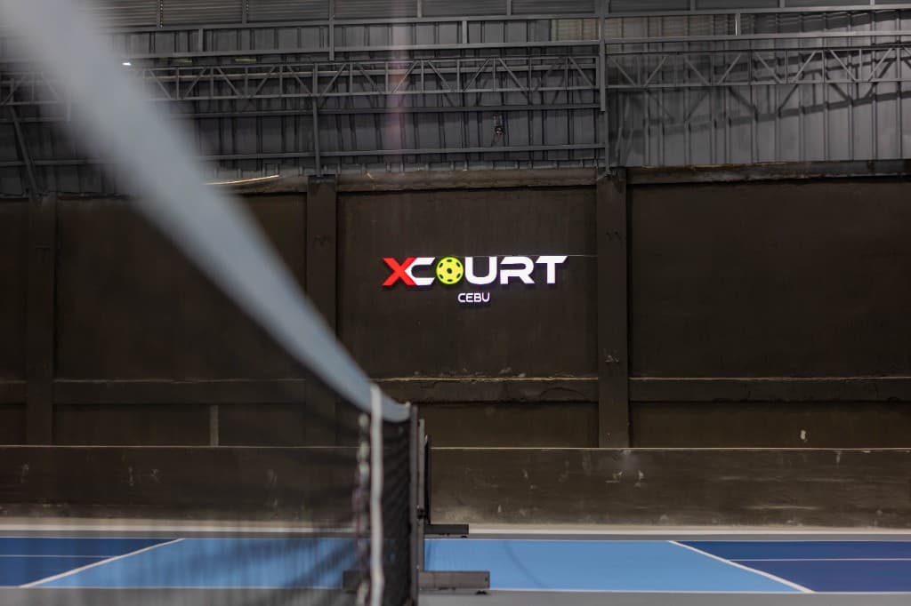 Indoor pickleball courts at X Court Cebu